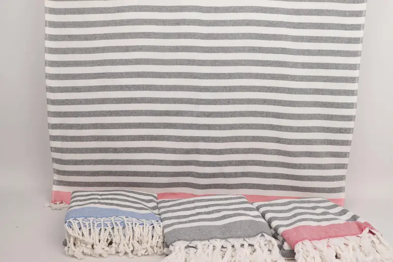 Best Beach Towel, Peshtemal Towel, Fouta towel, Custom Name Towel, Custom Towel Beach, 68x40 Cotton Striped Terry Towel, Baby Boy Gift, Soft towel - 8