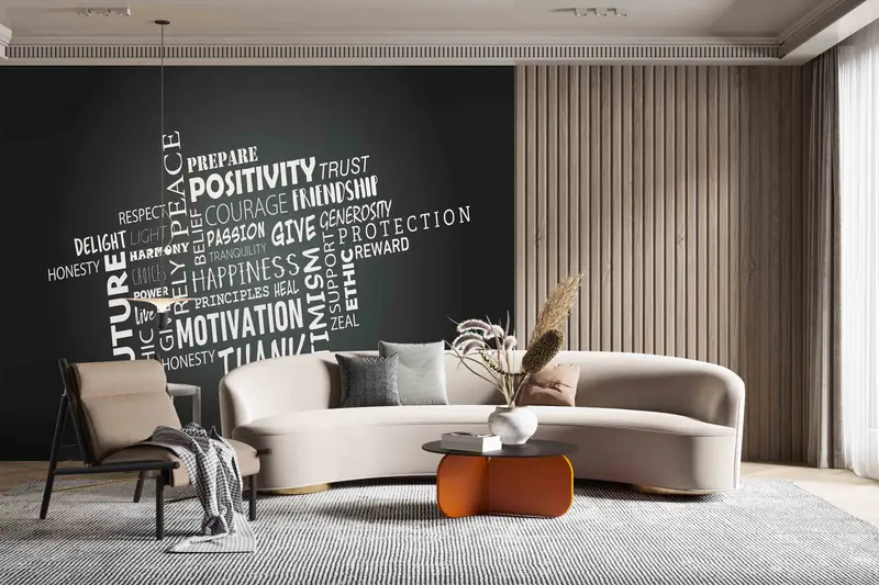 Positivity Wall Decals, Posite Quotes Paper Craft, Motivation Paper Art, 3D Paper Art, Frendship Wall Painting, Gift For Her,Inspiration Art - 2