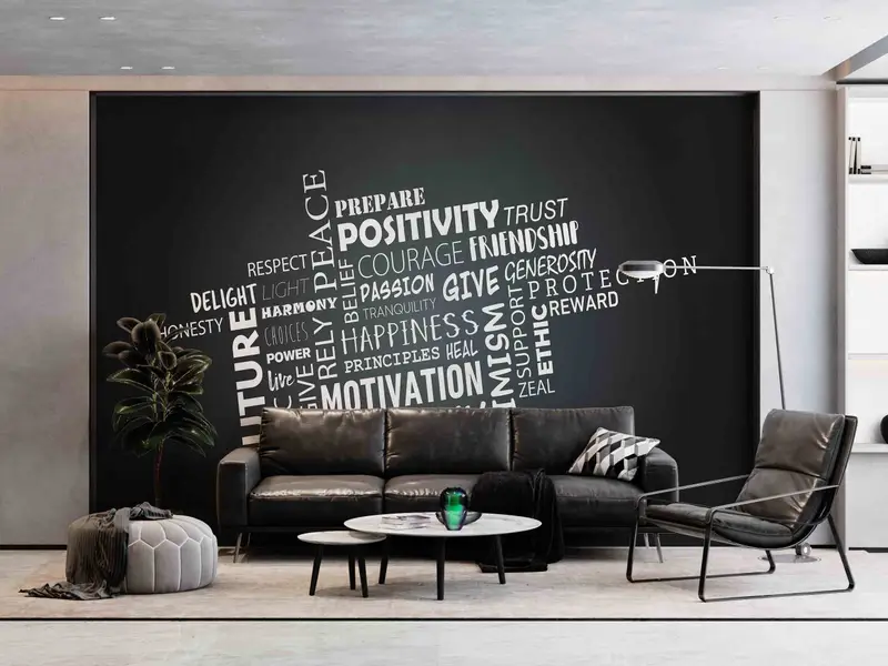 Positivity Wall Decals, Posite Quotes Paper Craft, Motivation Paper Art, 3D Paper Art, Frendship Wall Painting, Gift For Her,Inspiration Art - 6
