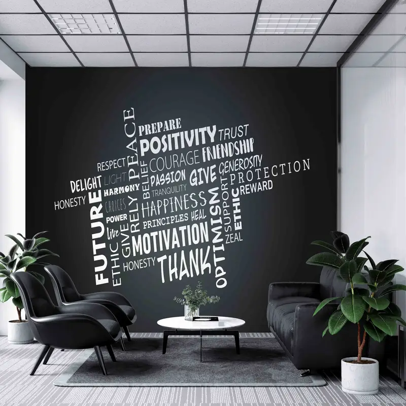 Positivity Wall Decals, Posite Quotes Paper Craft, Motivation Paper Art, 3D Paper Art, Frendship Wall Painting, Gift For Her,Inspiration Art - 5