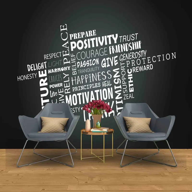 Positivity Wall Decals, Posite Quotes Paper Craft, Motivation Paper Art, 3D Paper Art, Frendship Wall Painting, Gift For Her,Inspiration Art - 7