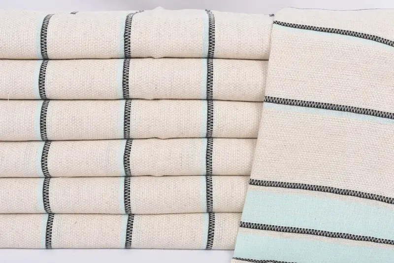 Organic Towel, Personalized Gift, Personalized Dish Towel, 40x20 Linen Striped Towel, Guest Towel, Bachelorette Favor, Turkish Towel Hand Towel - 2