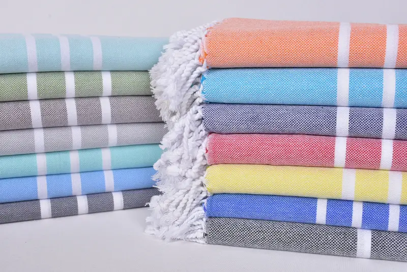 70x40 Cotton Striped Towel, Bachelorette Party Decorations, Peshtemal Towel USA, Travel towel, Personalized Wedding Gift, Spa Gift, Cute Beach Towel - 1