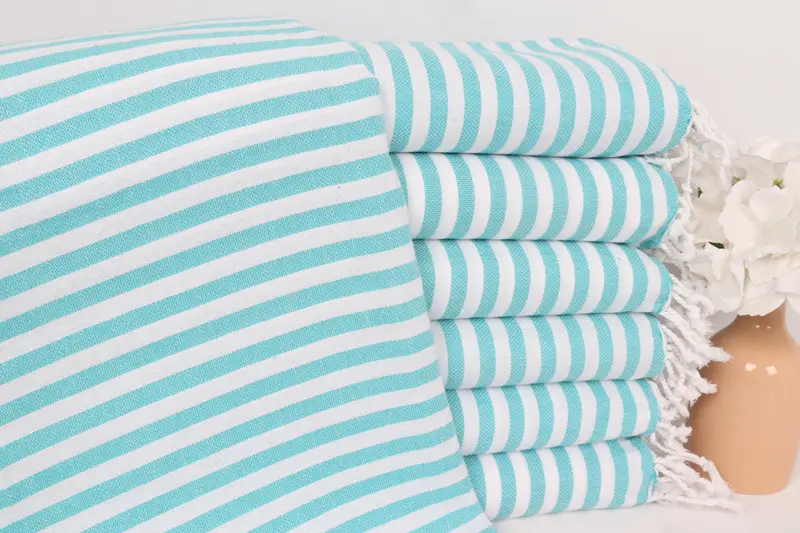 Family Gift, Custom Turkish Towel, 48x40 Cotton Striped Towel, Monogram Hand Towel, Bridesmaid Gifts, Best Friend Wedding Gift, Kitchen Towel - 1