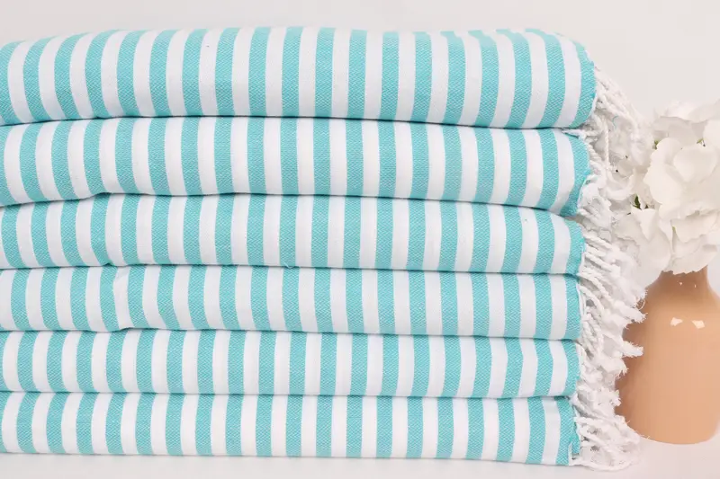 Family Gift, Custom Turkish Towel, 48x40 Cotton Striped Towel, Monogram Hand Towel, Bridesmaid Gifts, Best Friend Wedding Gift, Kitchen Towel - 3