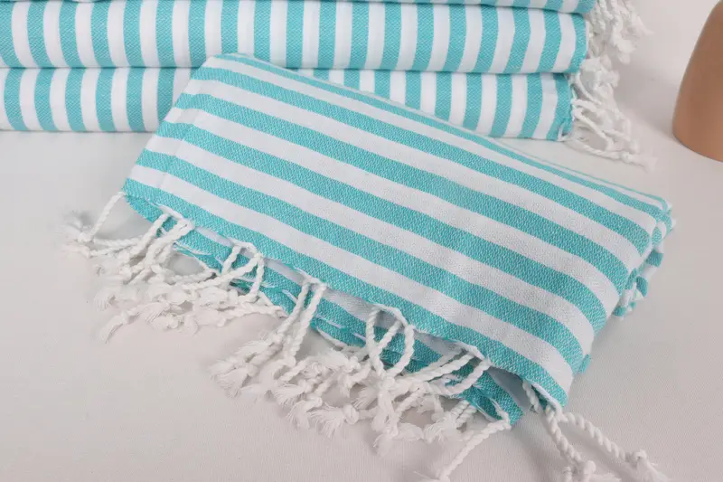 Family Gift, Custom Turkish Towel, 48x40 Cotton Striped Towel, Monogram Hand Towel, Bridesmaid Gifts, Best Friend Wedding Gift, Kitchen Towel - 4