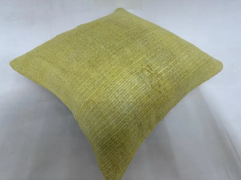 Throw Kilim Pillow, 16x16 Green Cushion, Boho Pillow, Comfy Throw Pillow Cover, Pillow, Handmade Kilim Cushion, Bed Cushion Cover - 6