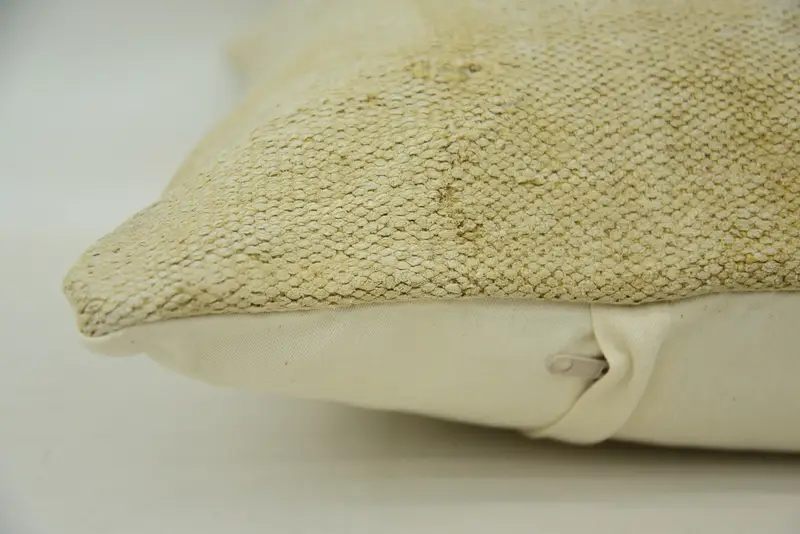 Pillow Sham, 16x16 Beige Cushion, Antique Pillows, Kilim Cushion Sham, Car Pillow Case, Boho Pillow Sham Cover, Ottoman Cushion, Yoga Pillow Case - 5