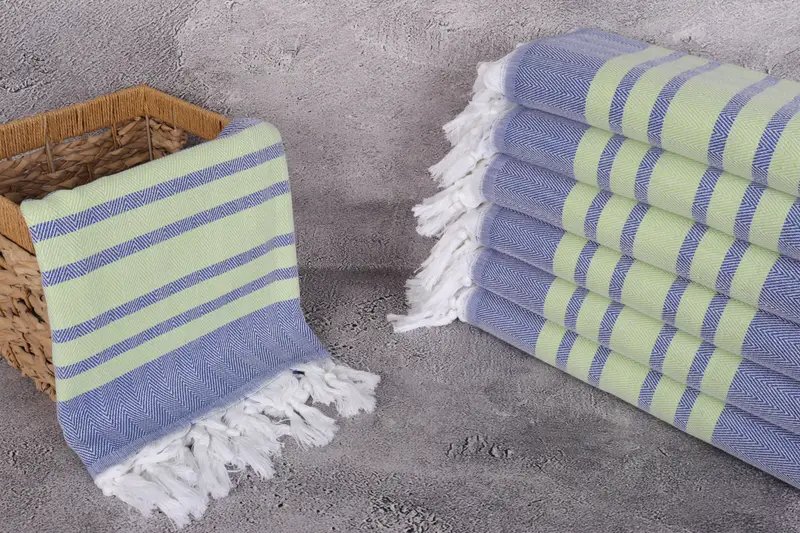 Bridesmaid Gifts Personalized, Personalized Bridesmaid Gift, Custom Wedding Gift, 64x40 Cotton Chevron Towel, Hammam Towel USA, Turkish Towel USA - 3