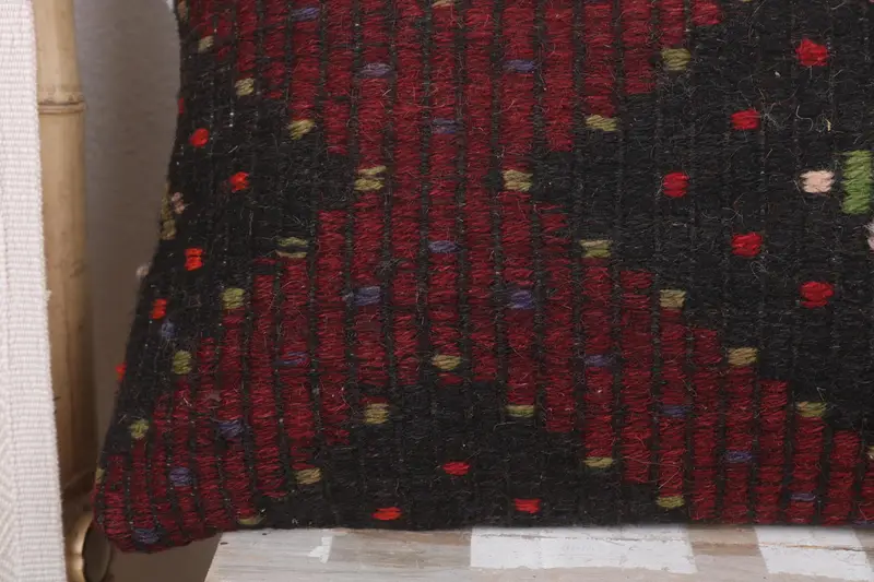 Boho Pillow Sham Cover, Pillow Cover, Customized Cushion, Throw Kilim Pillow, Boho Pillow, 12x36 Red Pillow Case, Cozy Throw Cushion Case - 3