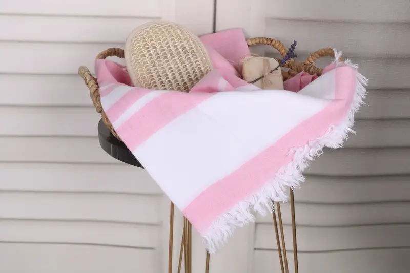 Embroidery Towels, Bachelorette Party Favors, Bridemaids Beach Towel, Gym Towel, Custom Beach Towel, 68x36 Cotton Striped Towel, Bridesmaid Gift - 2