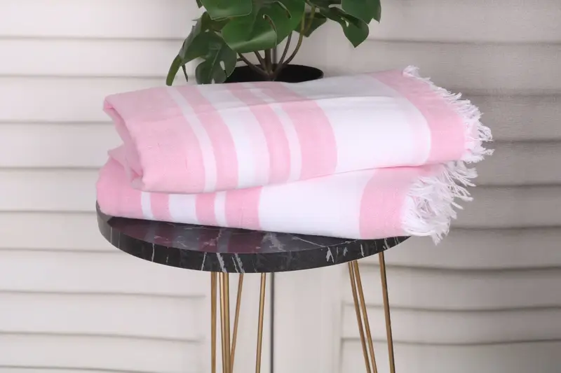 Embroidery Towels, Bachelorette Party Favors, Bridemaids Beach Towel, Gym Towel, Custom Beach Towel, 68x36 Cotton Striped Towel, Bridesmaid Gift - 3