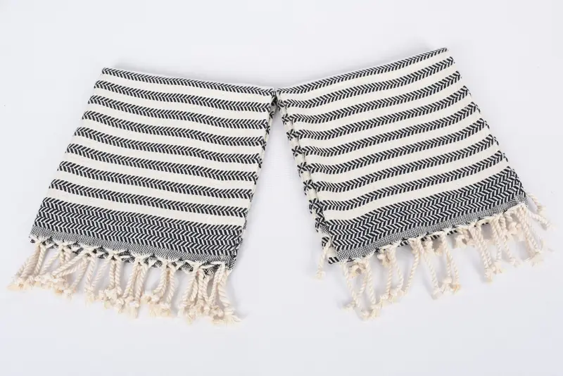 Toalla de mano con monograma, toalla de mano turca, toalla de chevron de algodón 40x18, toalla de pedido a granel, toalla de mano de monograma, regalo de dama de honor personalizado - 6