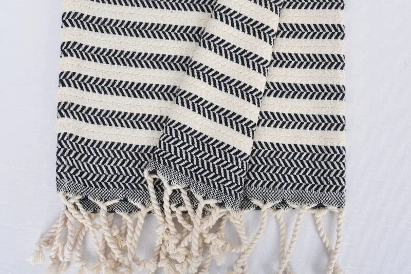 Toalla de mano con monograma, toalla de mano turca, toalla de chevron de algodón 40x18, toalla de pedido a granel, toalla de mano de monograma, regalo de dama de honor personalizado - 8