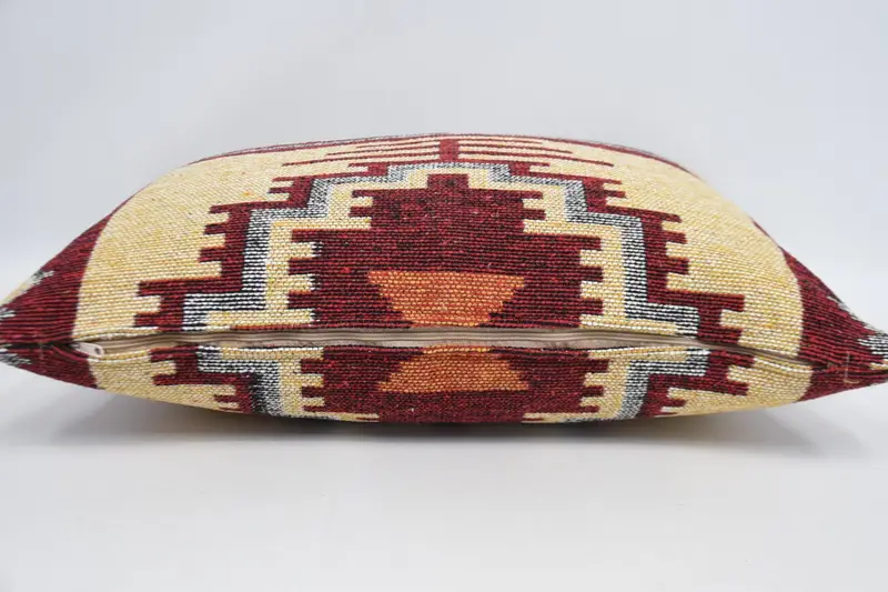 Interior Designer Pillow, Pillow for Couch, Traditional Pillow Sham, Vintage Kilim Throw Pillow, Pillow Cover, 20x28 Red Pillow Sham - 6
