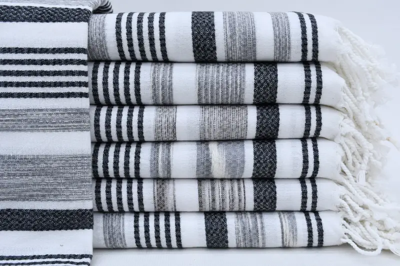 Organic towel, 70x36 Cotton Striped Towel, Bachelorette Party Favors, Beach towel, Turkish bath towel for spa, Unique Gift, Turkish Beach Towel Bulk - 1