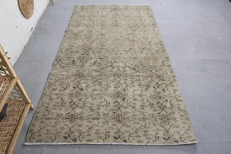 Elegante Alfombra Floral Verde, 4,1x7,5ft Chic Decor