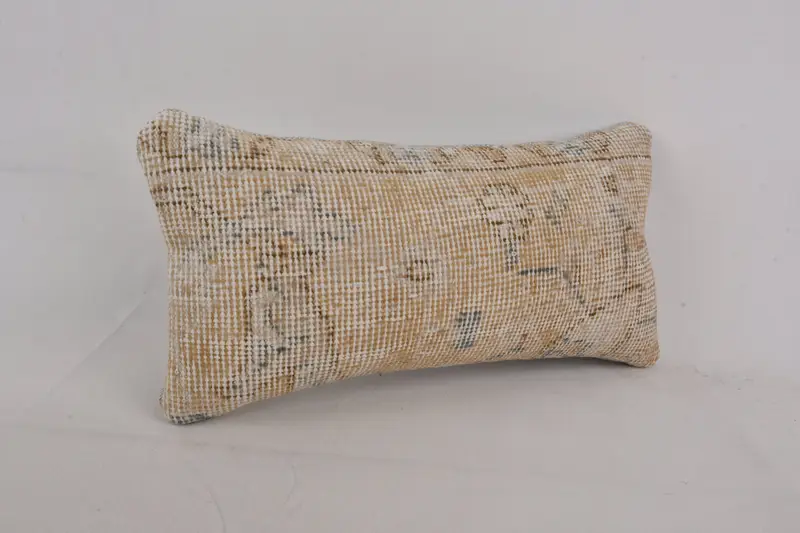 Farmhouse Cushion Case, Bohemian Cushion Pillow, Pillow Sham, Boho Pillow, Turkish Kilim Pillow, 8x16 Orange Pillow Cover, Turkish Pillow - 2