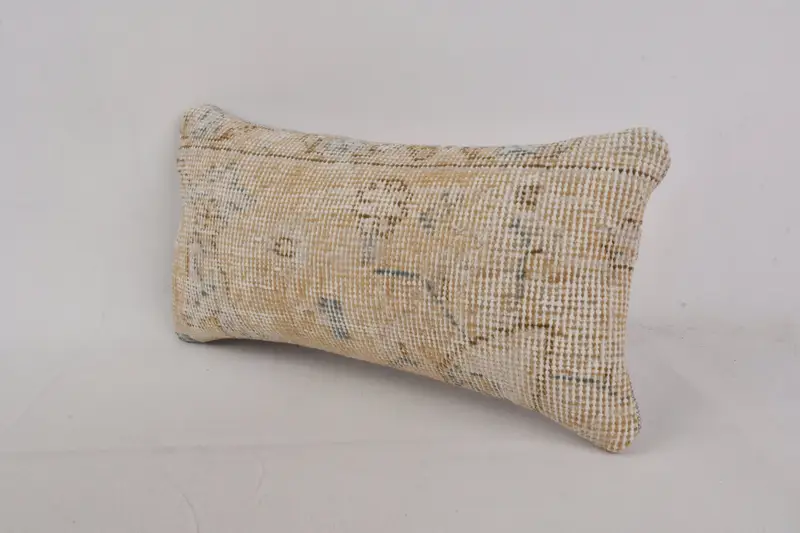 Farmhouse Cushion Case, Bohemian Cushion Pillow, Pillow Sham, Boho Pillow, Turkish Kilim Pillow, 8x16 Orange Pillow Cover, Turkish Pillow - 3