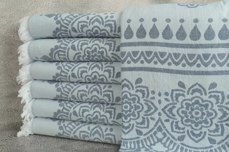 Girls Weekend Getaways Ideas, 70x40 Cotton Floral Patterned Towel, Luxury towel, Summer Gift, Bachelorette Party Favor, Bridal Shower Gift - 1