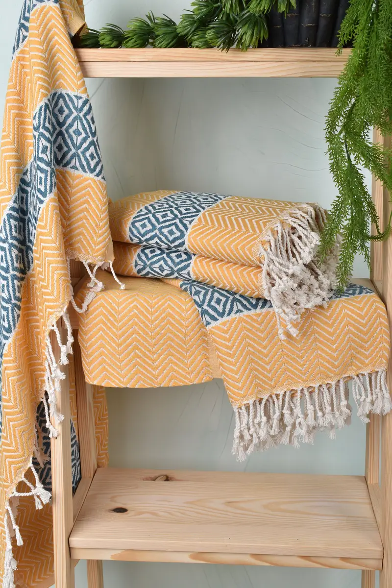 70x40 Cotton Chevron Towel, Summer Gift, Bridesmaid Gift, Sand-free towel, Custom monogram Turkish beach towel USA, Gym Towel, Welcome Wedding Gift - 6