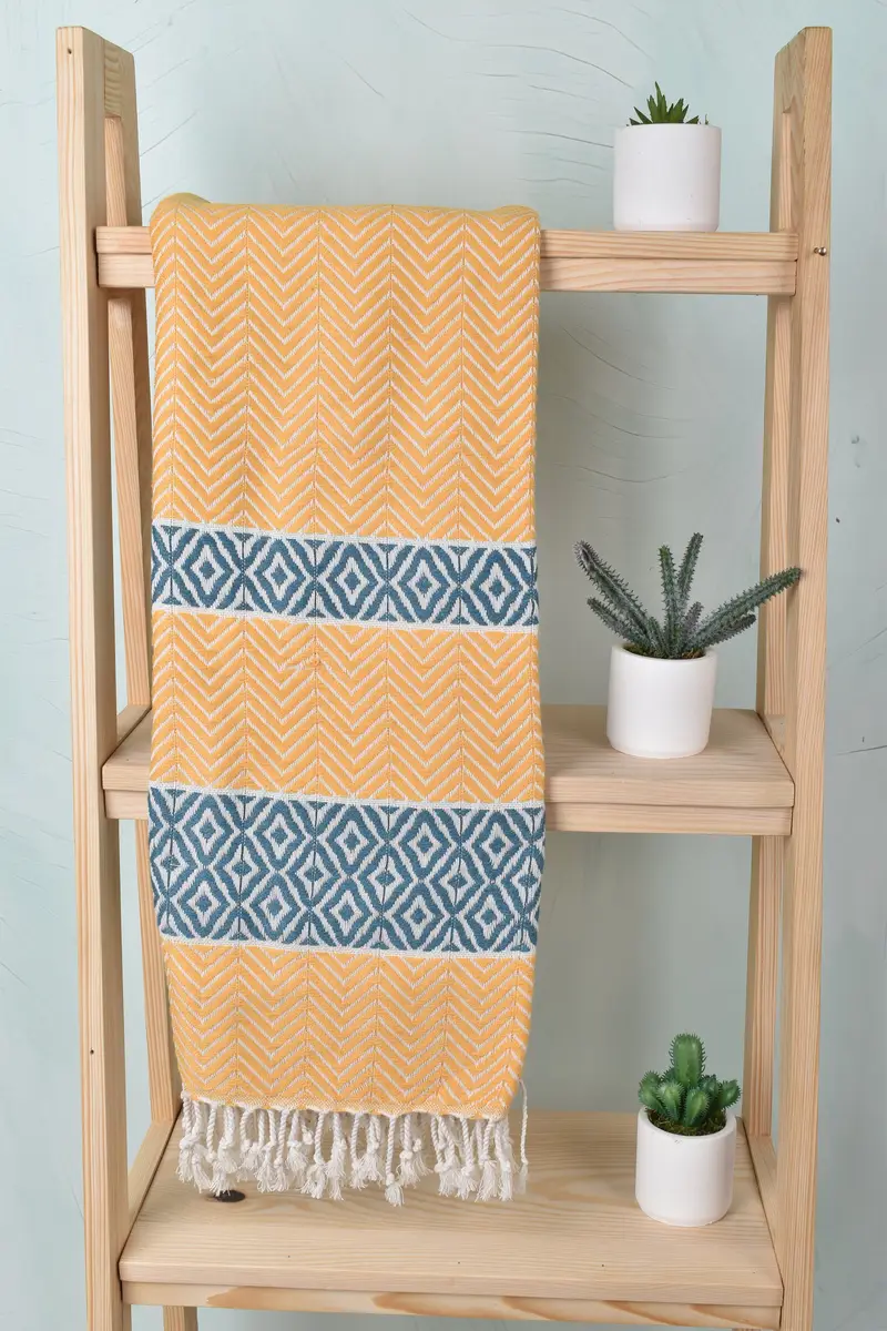 70x40 Cotton Chevron Towel, Summer Gift, Bridesmaid Gift, Sand-free towel, Custom monogram Turkish beach towel USA, Gym Towel, Welcome Wedding Gift - 8