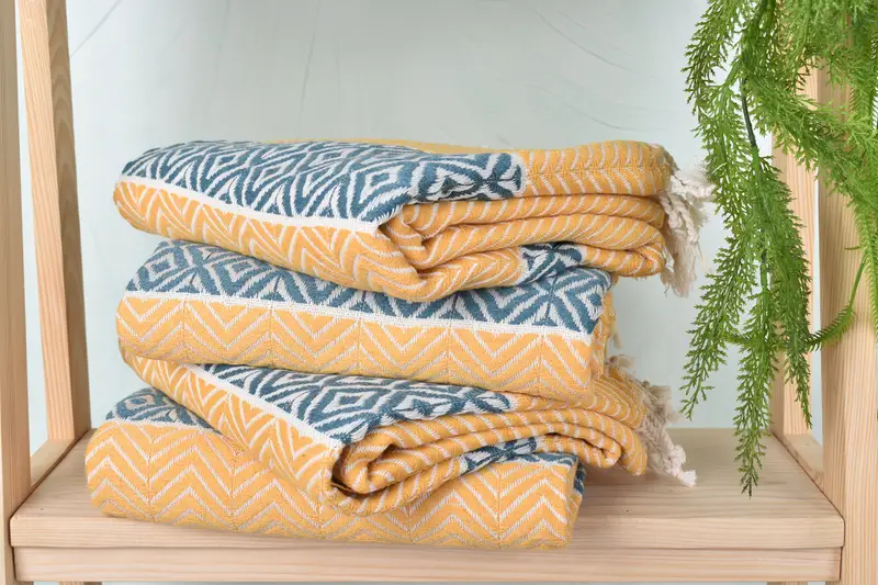 70x40 Cotton Chevron Towel, Summer Gift, Bridesmaid Gift, Sand-free towel, Custom monogram Turkish beach towel USA, Gym Towel, Welcome Wedding Gift - 7