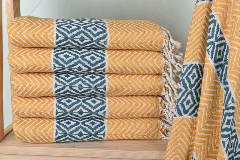 70x40 Cotton Chevron Towel, Summer Gift, Bridesmaid Gift, Sand-free towel, Custom monogram Turkish beach towel USA, Gym Towel, Welcome Wedding Gift - 1