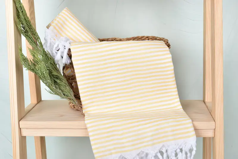 Luxury towel, Custom Gift, 68x36 Cotton Striped Towel, Personalized Turkish Towel, Eco-friendly Turkish peshtemal towel, Valentines Day Gift Idea - 4