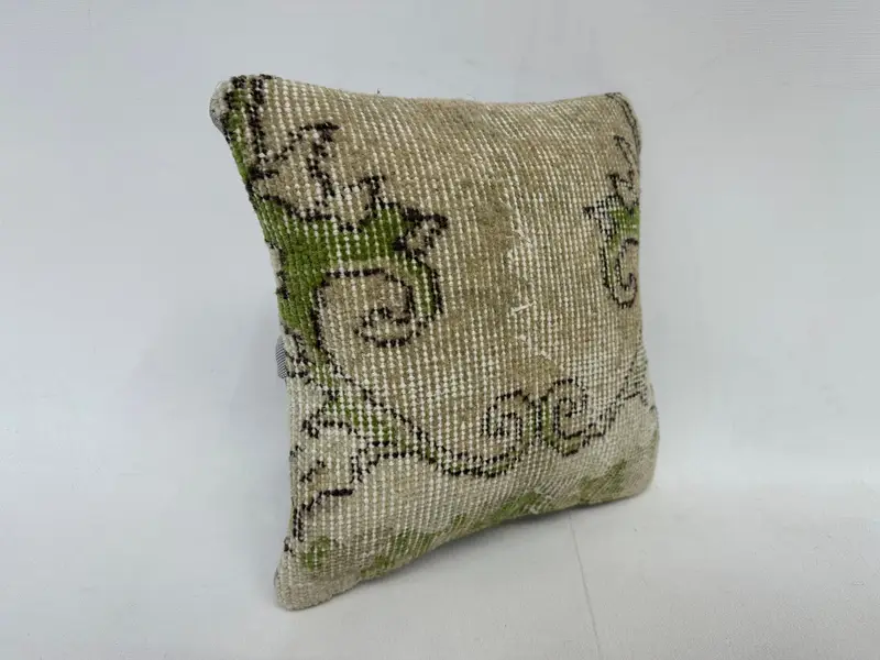 12x12 Inch Southwestern Embroidered Throw Pillow, Handmade Cushion - 3