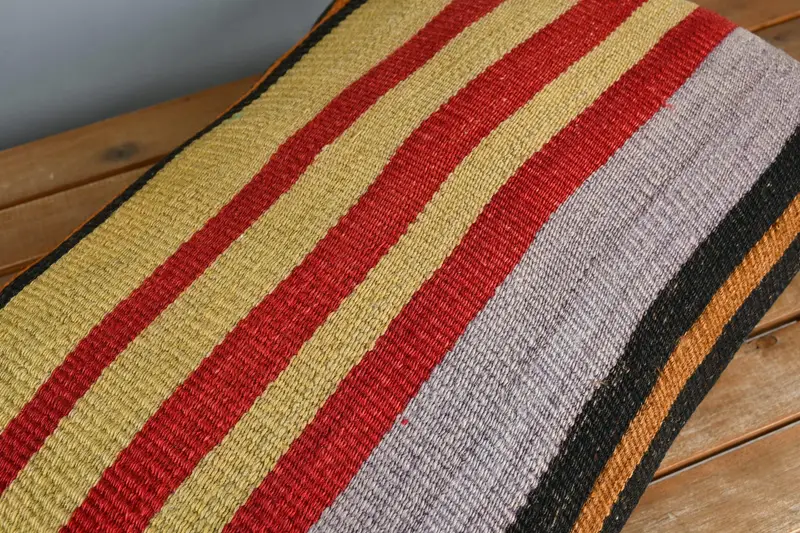 Pillow for Sofa, Aztec Pillow Cover, Pillow Case, Luxury Pillow Cover, 16x24 Red Cushion, Vintage Kilim Throw Pillow, Boho Pillow - 4