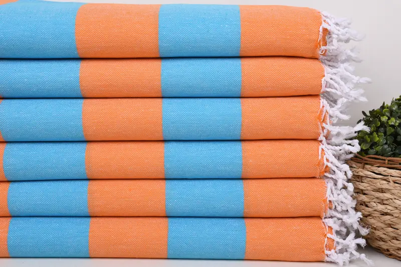 Valentines Day Gift For Him, Holiday Towel, Personalized Beach Towel, Fouta towel, 70x40 Cotton Striped Towel, Monogram Turkish Towel, Wedding Towel - 2