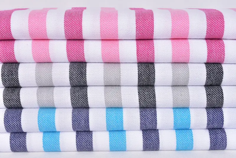 Absorbent Turkish towel, Beach Towel Gift, 70x40 Cotton Striped Towel, Baby Boy Gift, Wedding Gift, Handmade Turkish hammam towel, Cute Beach Towel - 2