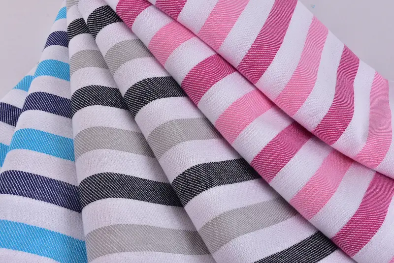 Absorbent Turkish towel, Beach Towel Gift, 70x40 Cotton Striped Towel, Baby Boy Gift, Wedding Gift, Handmade Turkish hammam towel, Cute Beach Towel - 5