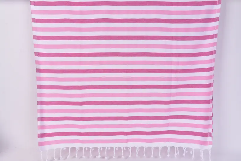 Absorbent Turkish towel, Beach Towel Gift, 70x40 Cotton Striped Towel, Baby Boy Gift, Wedding Gift, Handmade Turkish hammam towel, Cute Beach Towel - 8