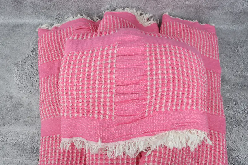 Christmas Tablecloth, 84x80 Cotton Waffle Towel, Personalized Wedding Gift, Woven Throw Blanket, Personalized Blanket, Turkish Blanket - 4