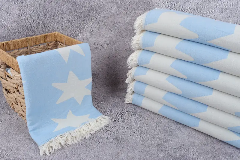Sand-free towel, Bachelor Towel, Monogram Turkish Towel, Bachelor Party Favors, 68x36 Cotton Star Design Towel, Turkish Towel USA, Spa Gift Towel - 3