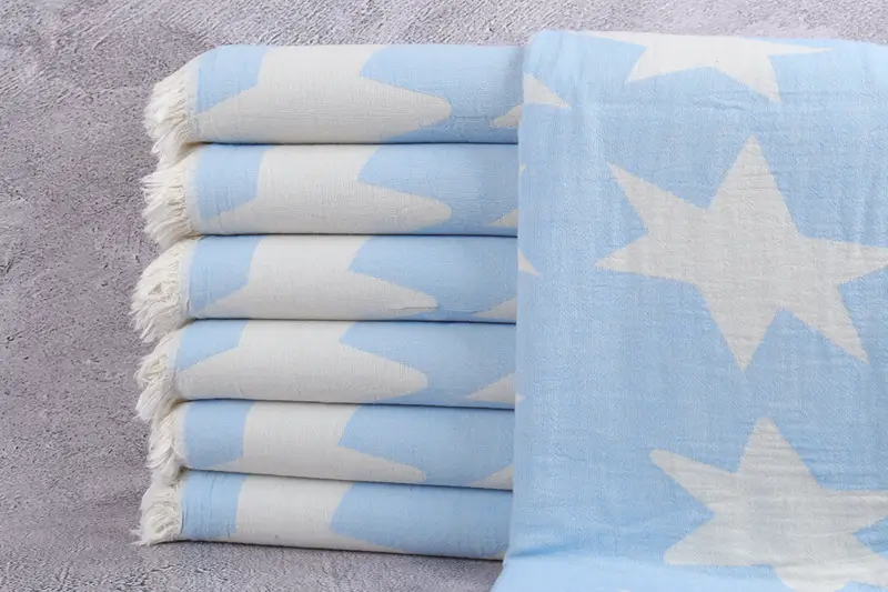 Sand-free towel, Bachelor Towel, Monogram Turkish Towel, Bachelor Party Favors, 68x36 Cotton Star Design Towel, Turkish Towel USA, Spa Gift Towel - 1