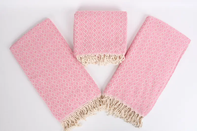 Lightweight towel, Embroidery Towels, Quick-dry peshtemal, 70x40 Cotton Diamond Towel, Absorbent Turkish towel, Wedding Hand Made Gift, Scarf Towel - 6