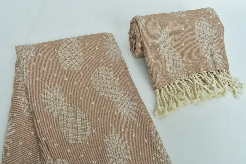 Bridesmaid Favors, Bachelor Bachelorette Party Favors, Gifts For Him, Hammam towel, Beach Theme Wedding Gift, 80x40 Cotton Pineapple Design Towel - 8
