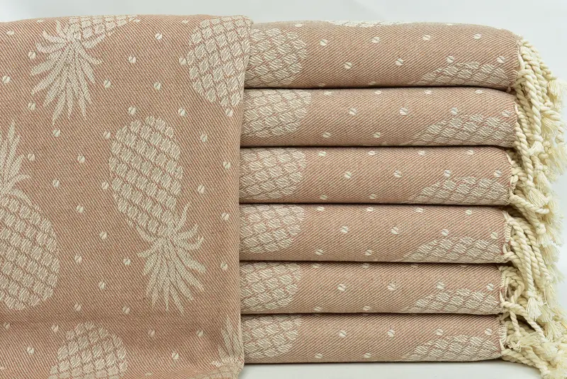 Bridesmaid Favors, Bachelor Bachelorette Party Favors, Gifts For Him, Hammam towel, Beach Theme Wedding Gift, 80x40 Cotton Pineapple Design Towel - 2