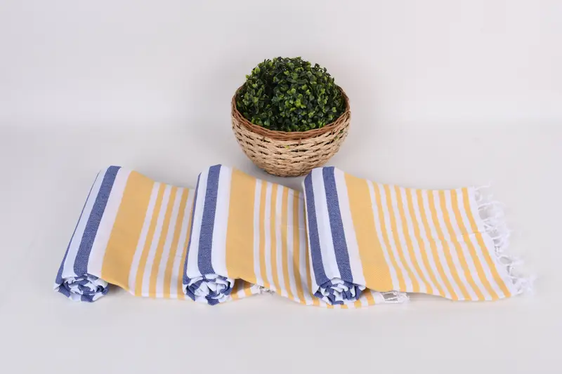 Custom Towel, Bridal Party Gifts, Personalized Towel Gift, Peshtemal Towel, Quick-Dry Beach Towel, 68x36 Cotton Striped Towel, Large Turkish Towel - 8