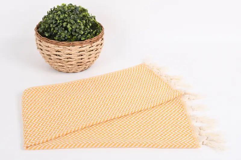 36x18 Pamuk Chevron Havlu, Nedime iyilikleri, küçük banyo havluları, ev dekorasyonu hediyeleri, kişiselleştirilmiş hediyeler, monogram mutfak havlu, Bachelorette havlu - 4