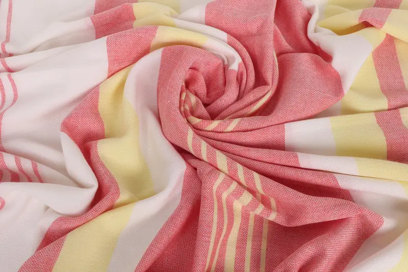 Turkish Towel Beach Towel, Gift For Bride, Sand-resistant towel, Peshtemal Towel, Bachelor Towel, Organic towel, 70x40 Cotton Striped Towel - 8