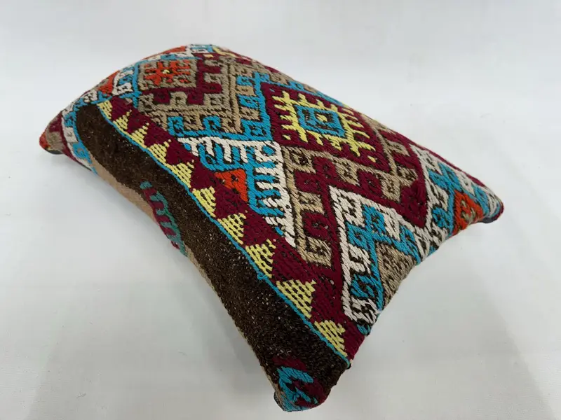12x20 Blue Cushion, Home Decor Pillow, Cushion, Pet Pillow Cover, Turkish Kilim Pillow, Gift Pillow, Kilim Rug Pillow Case, Retro Cushion - 6
