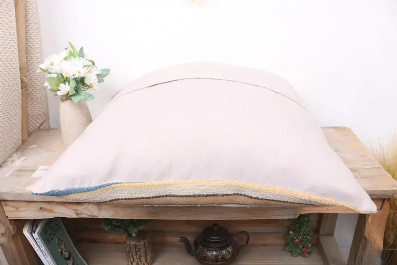 Pillow for Couch, Nomadic Pillow, 18x18 Blue Pillow, Vintage Pillow, Pillow for Sofa, Cushion, Colorful Pillow Case, Patio Cushion, Neutral Cushion - 7