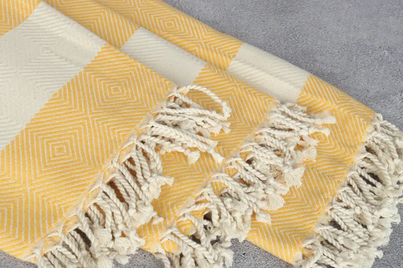 Hammam towel, Towel With Name, Quick-Dry Beach Towel, 80x40 Cotton Diamond Towel, Wedding Gifts Towel, Valentines Day Gift, Turkish Towel Monogram - 5