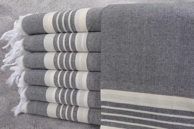 Bachelorette Party Items, 70x40 Cotton Striped Towel, Turkish Bath Towel USA, Turkish Towel USA, Embroidery Towels, Best Beach Towel, Hammam towel - 1