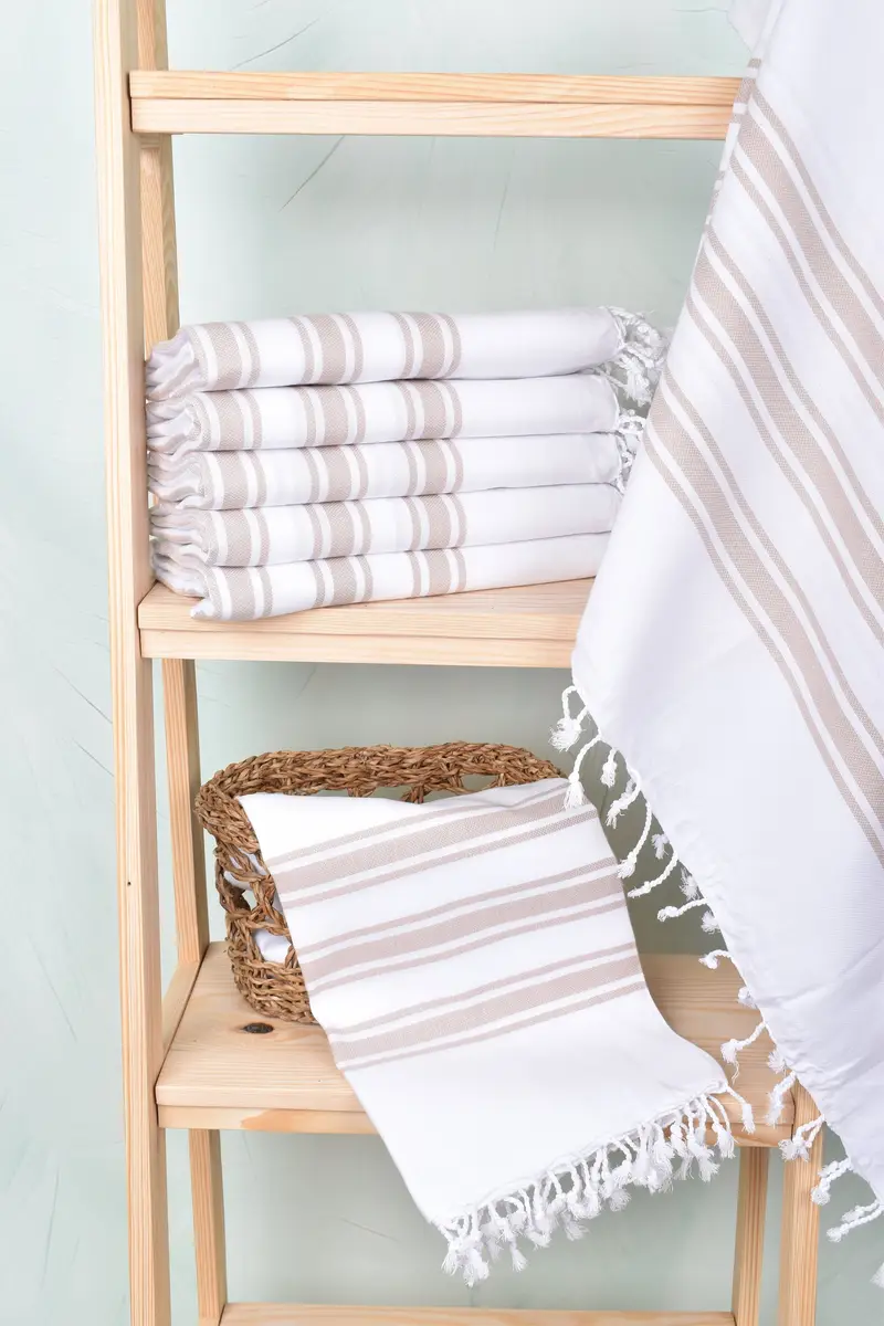 Bachelorette Party Decorations, 70x40 Cotton Striped Towel, Lightweight Turkish towel, Miami Bachelorette Party Favors, Custom Towel, Bathroom Towel - 3