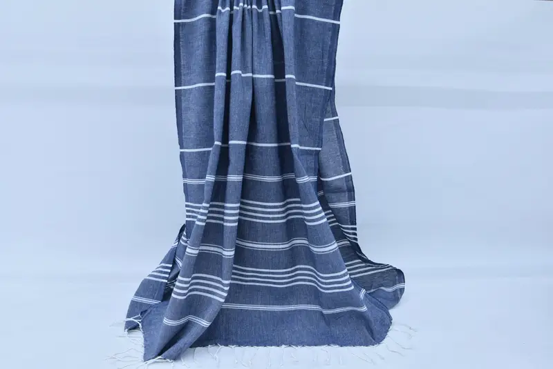 Housewarming Gift, Sand-free towel, Personalized Gift For Him, Sand-resistant towel, Turkish Towel Beach Towel, 76x40 Cotton Striped Towel - 8